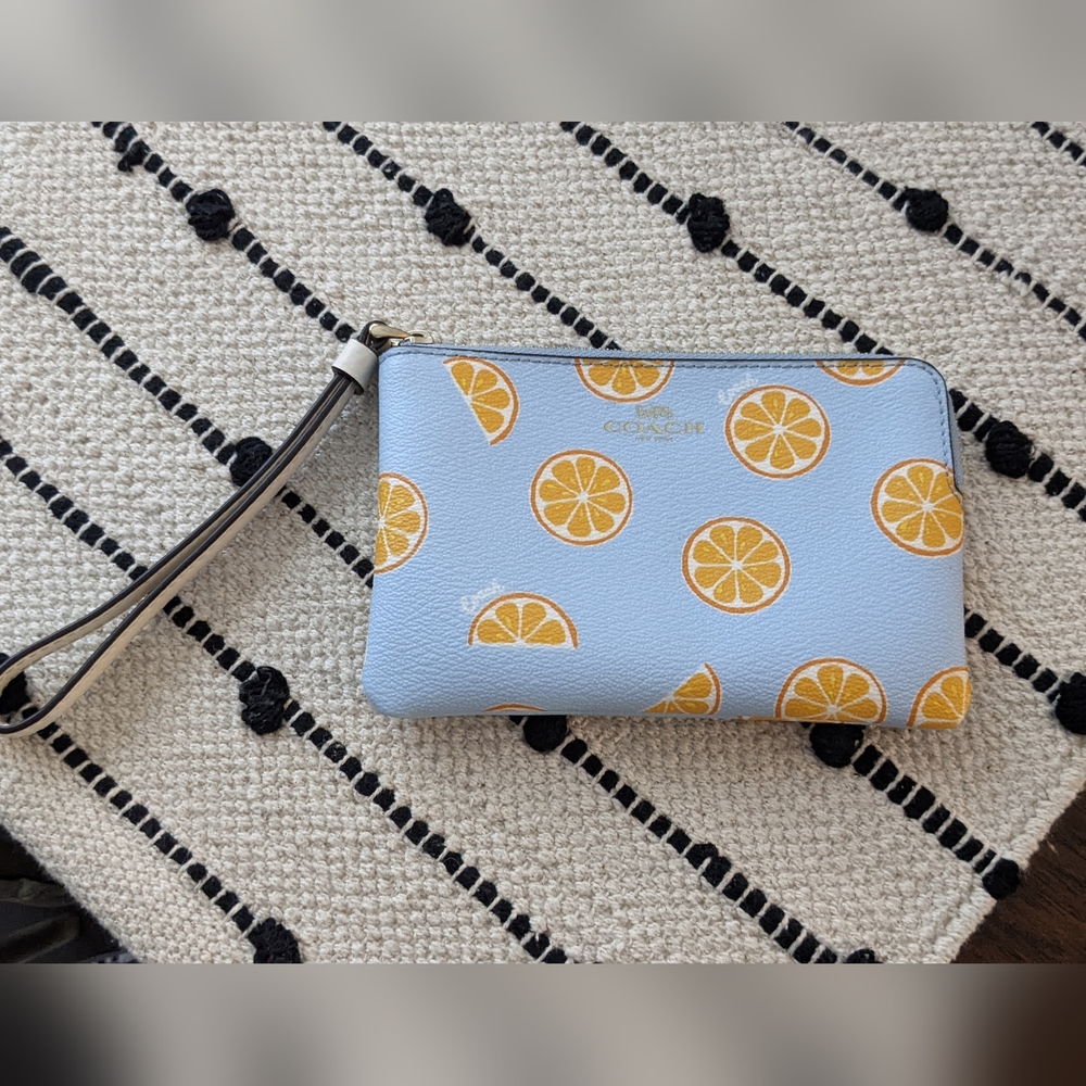 Coach Wristlet Orange Slices